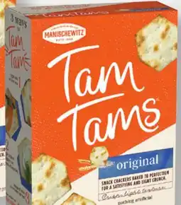 Metro MANISCHEWITZ TAM TAMS CRACKERS offer