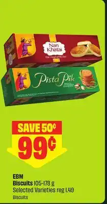 FreshCo EBM Biscuits 105-178 g Selected Varieties offer