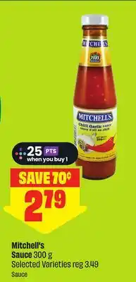 FreshCo Mitchell's Sauce 300 g Selected Varieties offer