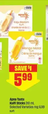 FreshCo Apna Taste Kulfis Sticks 210 mL Selected Varieties offer
