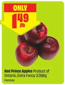 FreshCo Red Prince Apples Product of Ontario, Extra Fancy 3.28/kg offer