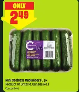 FreshCo Mini Seedless Cucumbers 6 pk Product of Ontario, Canada No. 1 offer