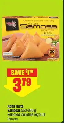 FreshCo Apna Taste Samosas 550-660 g Selected Varieties offer