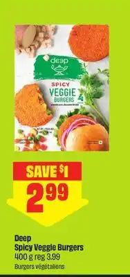 FreshCo Deep Spicy Veggie Burgers offer