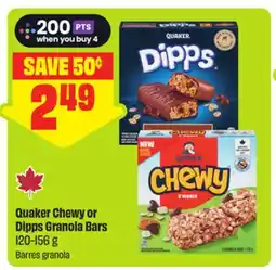 FreshCo Quaker Chewy or Dipps Granola Bars offer