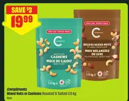 FreshCo Compliments Mixed Nuts or Cashews Roasted & Salted offer
