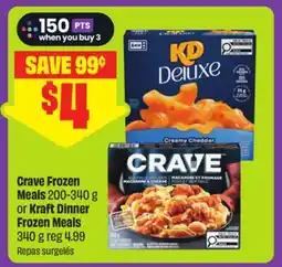 FreshCo Crave Frozen Meals 200-340 g or Kraft Dinner Frozen Meals 340 g offer