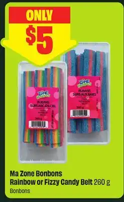 FreshCo Ma Zone Bonbons Rainbow or Fizzy Candy Belt offer