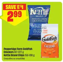 FreshCo Pepperidge Farm Goldfish Crackers 167-227 g Kettle Brand Chips 156-198 g offer