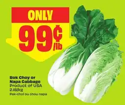 FreshCo Bok Choy or Napa Cabbage Product of USA 2.18/kg - dragon boat offer