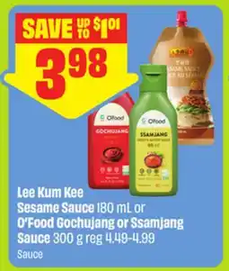 FreshCo Lee Kum Kee Sesame Sauce 180 mL or O'Food Gochujang or Ssamjang Sauce - dragon boat offer