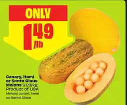 FreshCo Canary, Hami or Santa Claus Melons 3.28/kg Product of USA offer
