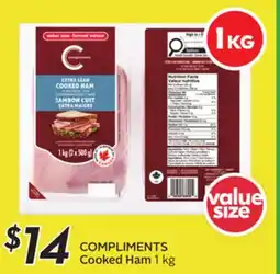 Sobeys COMPLIMENTS Cooked Ham offer