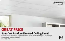 Home Hardware Sonoflex Random Fissured Ceiling Panel offer