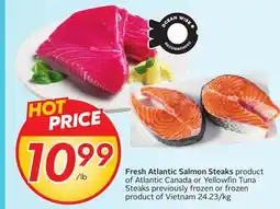 Sobeys Fresh Atlantic Salmon Steaks offer
