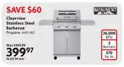 Home Hardware Clearview Stainless Steel Barbecue offer