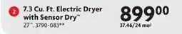 Home Hardware 7.3 Cu. Ft. Electric Dryer with Sensor Dry offer