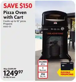 Home Hardware Pizza Oven with Cart offer