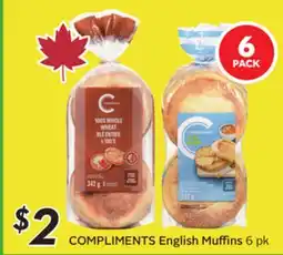 Sobeys COMPLIMENTS English Muffins offer