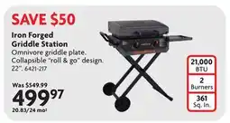 Home Hardware Iron Forged Griddle Station offer