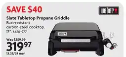 Home Hardware Slate Tabletop Propane Griddle offer