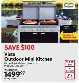 Home Hardware Vista Outdoor Mini Kitchen Gas grill offer
