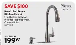 Home Hardware Barulli Pull Down Kitchen Faucet offer