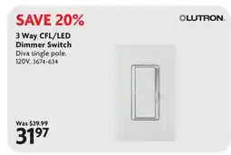 Home Hardware 3 Way CFL/LED Dimmer Switch offer