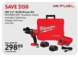 Home Hardware 18V 1/2 Drill/Driver Kit offer