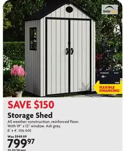 Home Hardware Storage Shed offer