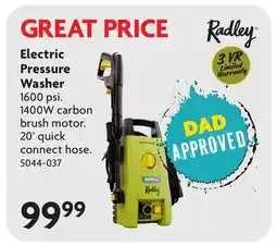 Home Hardware Electric Pressure Washer offer