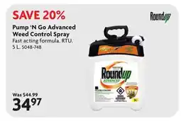 Home Hardware Pump 'N Go Advanced Weed Control Spray offer