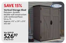 Home Hardware Vertical Storage Shed offer