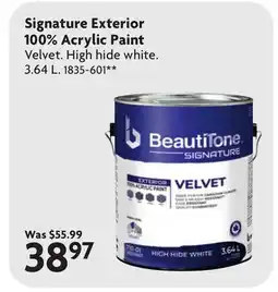 Home Hardware Signature Exterior 100% Acrylic Paint offer