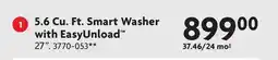 Home Hardware 5.6 Cu. Ft. Smart Washer with EasyUnload offer