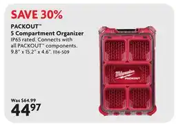 Home Hardware PACKOUT 5 Compartment Organizer offer