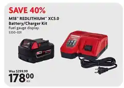Home Hardware M18 REDLITHIUM XC5.0 Battery/Charger Kit offer