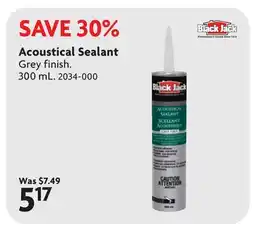 Home Hardware Acoustical Sealant offer