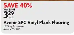 Home Hardware Avenir SPC Vinyl Plank Flooring offer