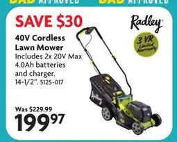 Home Hardware 40V Cordless Lawn Mower offer