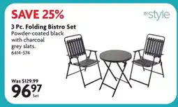 Home Hardware 3 Pc. Folding Bistro Set offer