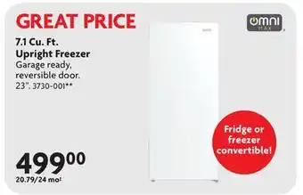Home Hardware 7.1 Cu. Ft. Upright Freezer offer
