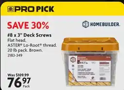 Home Hardware 8 x 3 Deck Screws offer