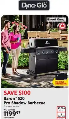 Home Hardware Baron 520 Pro Shadow Barbecue offer