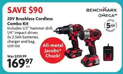 Home Hardware 20V Brushless Cordless Combo Kit offer