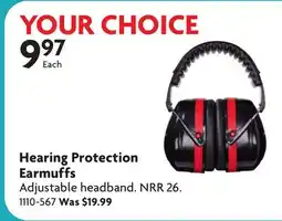 Home Hardware Hearing Protection Earmuffs offer