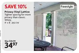 Home Hardware Privacy Vinyl Lattice offer