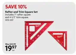 Home Hardware Rafter and Trim Square Set offer