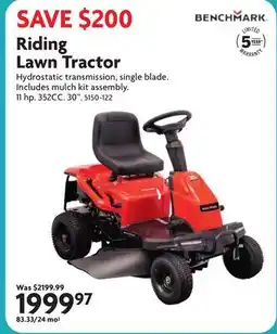 Home Hardware Riding Lawn Tractor offer