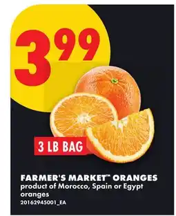 No Frills FARMER'S MARKET ORANGES, 3 LB BAG offer